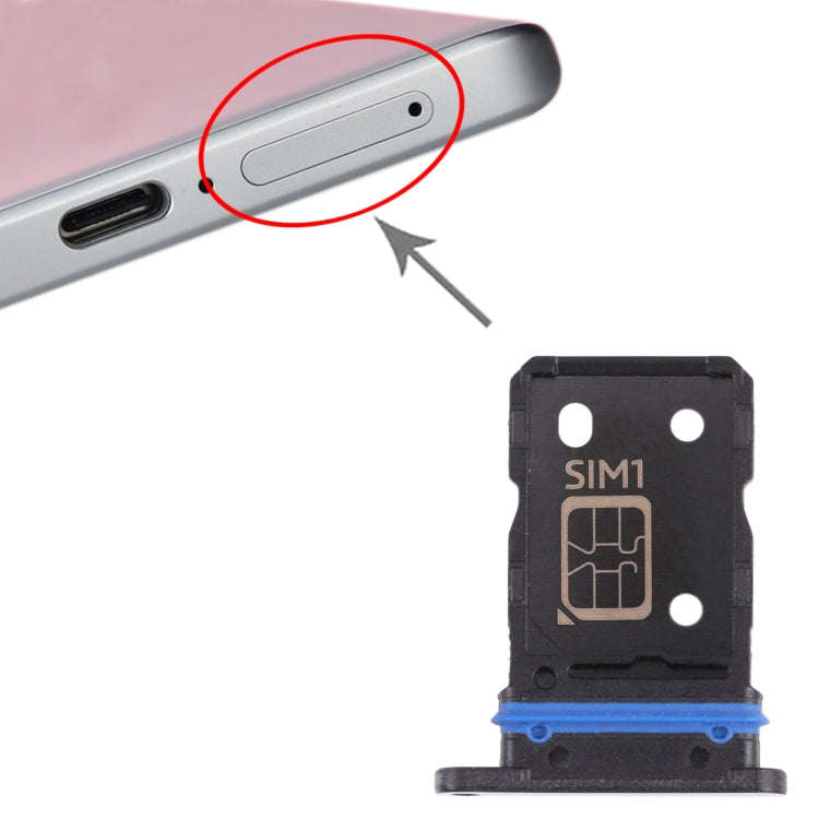 For vivo X70 V2133A V2104 SIM Card Tray + SIM Card Tray (Blue)
