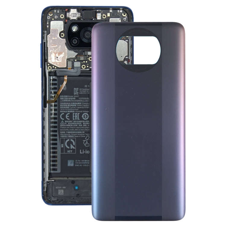 Original Battery Back Cover for Xiaomi Poco X3 Pro M2102J20SG(Black)