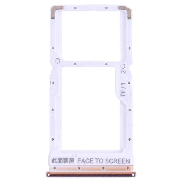SIM Card Tray + Micro SD Card Tray for Xiaomi Poco X3 Pro M2102J20SG M2102J20SI (Gold)