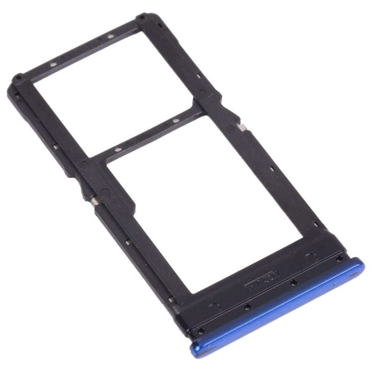 SIM Card Tray + Micro SD Card Tray for Xiaomi Poco X3 Pro M2102J20SG M2102J20SI (Blue)