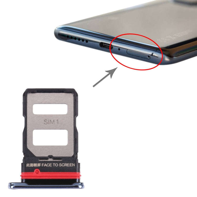 SIM Card Tray + SIM Card Tray for Xiaomi Mi 11T / 11T Pro 21081111RG(Silver)