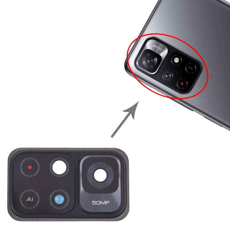 Camera Lens Cover for Xiaomi Redmi Note 11 (China) 21091116AC / Poco M4 Pro 5G 21091116AG, MZB0BG...