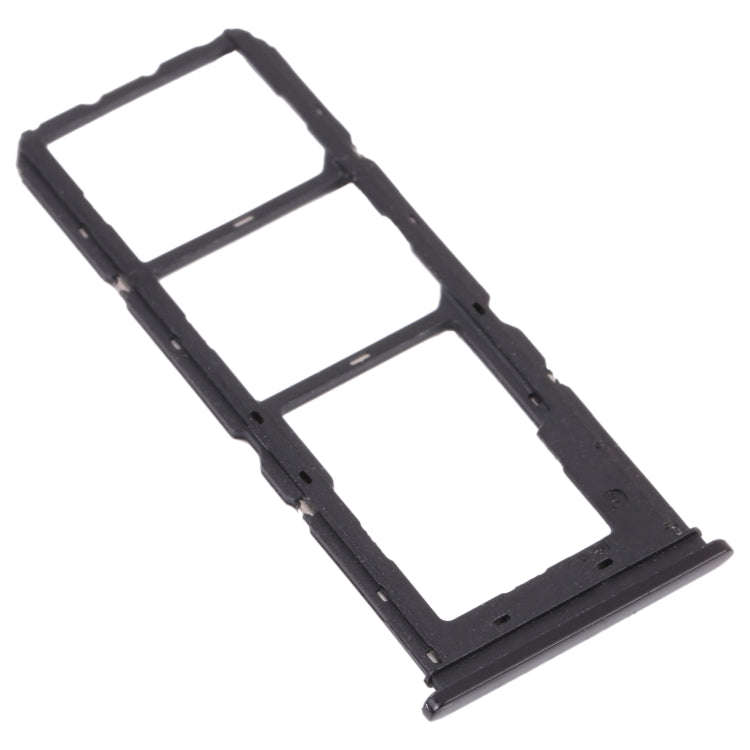 For vivo Y11s V2028 SIM Card Tray + SIM Card Tray + Micro SD Card Tray (Black)