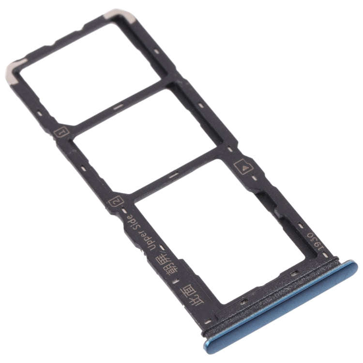 For vivo Y11s V2028 SIM Card Tray + SIM Card Tray + Micro SD Card Tray (Blue)