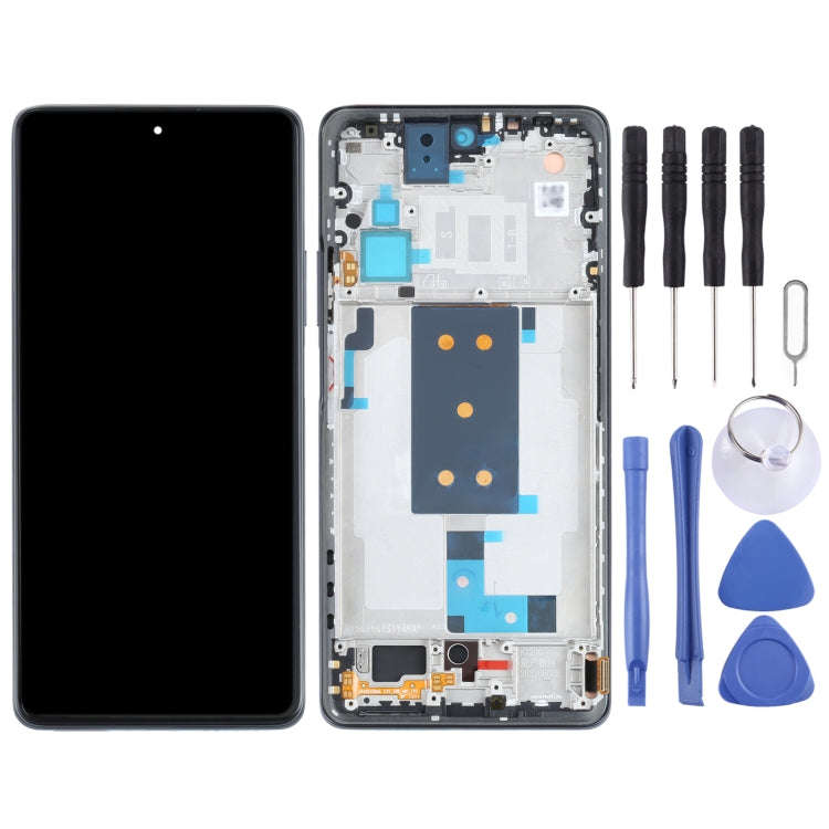 Original OLED LCD Screen for Xiaomi Mi 11T / 11T Pro Digitizer Full Assembly with Frame(Black)