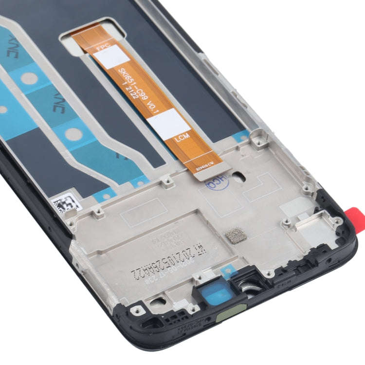 Original LCD Screen and Digitizer Full Assembly with Frame for OPPO Realme C21Y / Realme C25Y