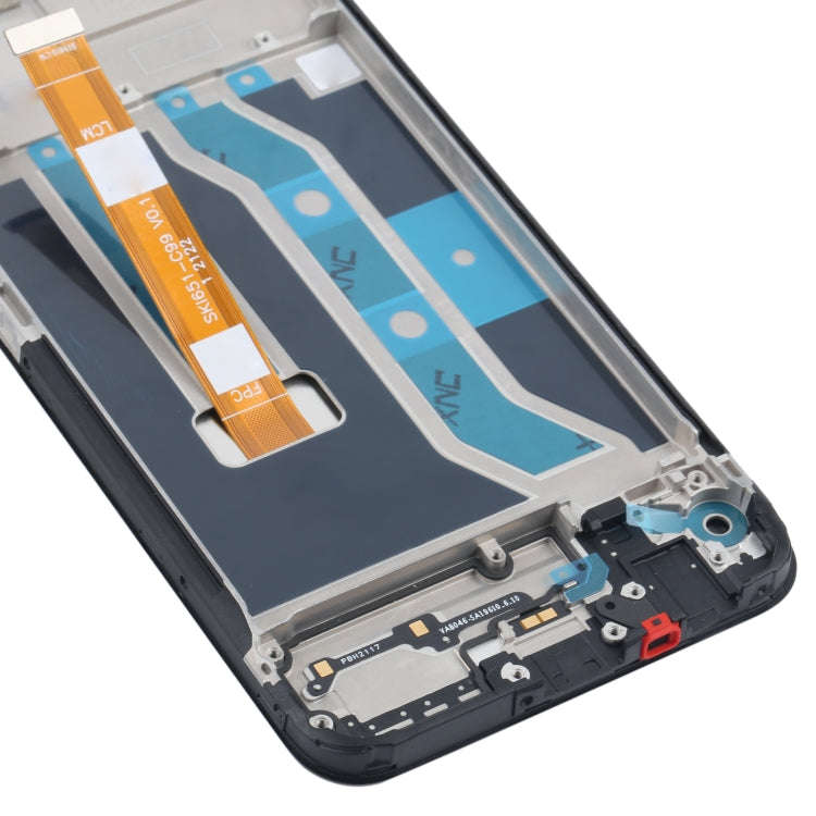 Original LCD Screen and Digitizer Full Assembly with Frame for OPPO Realme C21Y / Realme C25Y