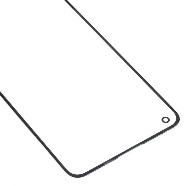 For OnePlus Nord 2 5G DN2101 DN2103 Front Screen Outer Glass Lens (Black)
