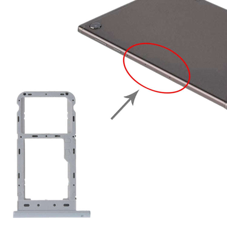 SIM Card Tray + Micro SD Card Tray for Lenovo Tab M10 TB-X505X TB-X505L TB-X505F TB-X505 (White)