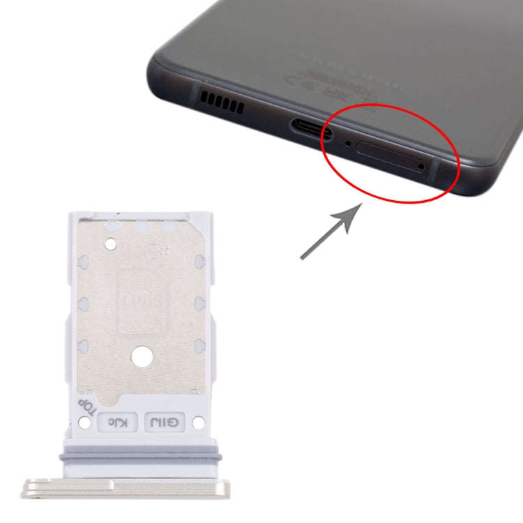 For Samsung Galaxy S21 FE 5G SM-G990B Original SIM Card Tray + SIM Card Tray (Green)