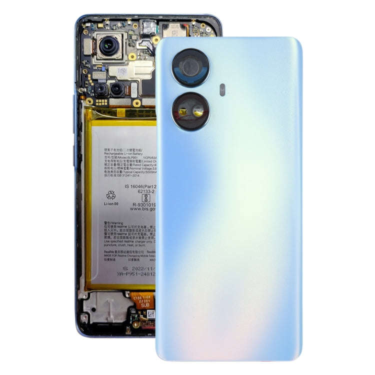 For Realme 10 Pro+ Original Battery Back Cover(Blue)