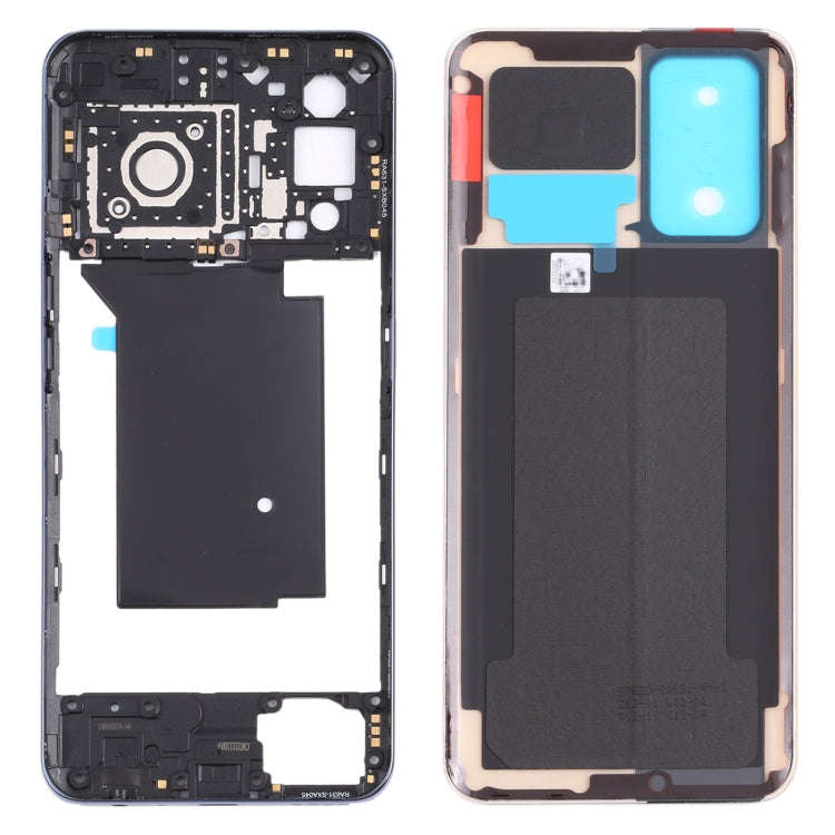 For OPPO Realme GT RMX2202 Middle Frame Bezel Plate + Battery Back Cover (Yellow)