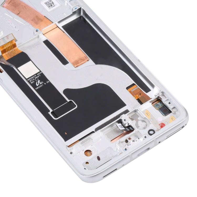 Original AMOLED LCD Screen for Asus Zenfone 8 ZS590KS Digitizer Full Assembly with FrameSilver)