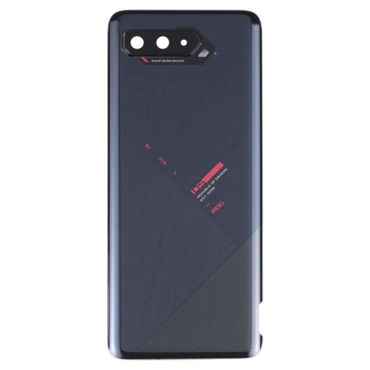 Glass Battery Back Cover for Asus ROG Phone 5 ZS673KS(Jet Black)