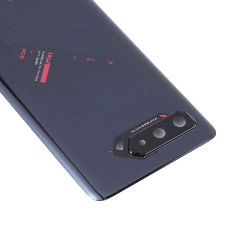 Glass Battery Back Cover for Asus ROG Phone 5 ZS673KS(Jet Black)