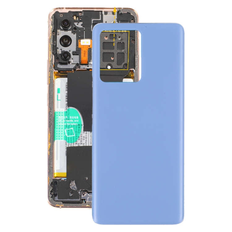 For vivo S12 Pro / V23 Pro V2163A V2132 Glass Battery Back Cover (Blue)
