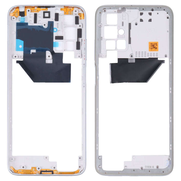 Middle Frame Bezel Plate for Xiaomi Redmi 10/Redmi 10 Prime/Redmi Note 11 4G/Redmi 10 2022(White)