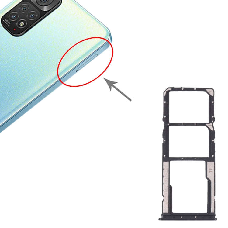 SIM Card Tray + SIM Card Tray + Micro SD card tray for Xiaomi Redmi Note 11 4G / Redmi Note 11S 4...