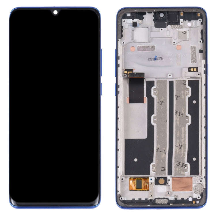 Original LCD Screen for TCL 10 Plus with Digitizer Full Assembly with Frame(Blue)