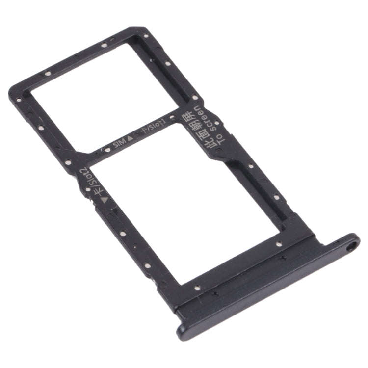 SIM Card Tray + SIM Card Tray / Micro SD Card Tray for Honor Play 20 (Black)