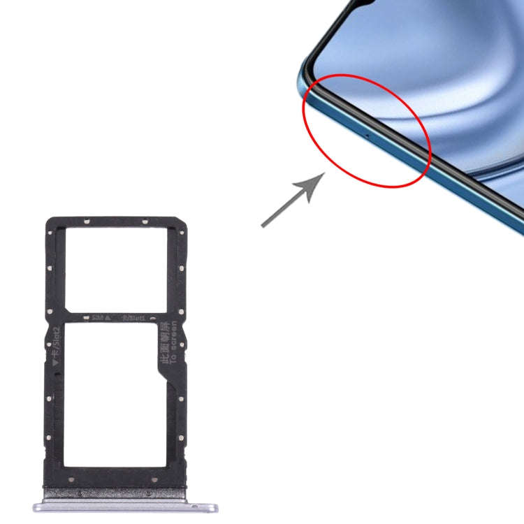 SIM Card Tray + SIM Card Tray / Micro SD Card Tray for Honor Play 20 (Purple)