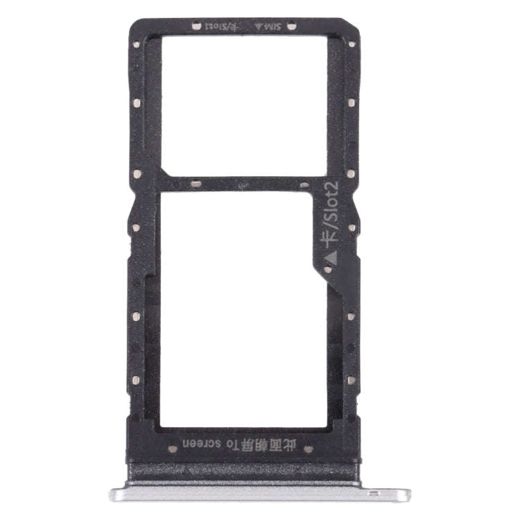SIM Card Tray + SIM Card Tray / Micro SD Card Tray for Honor Play 20 (Silver)