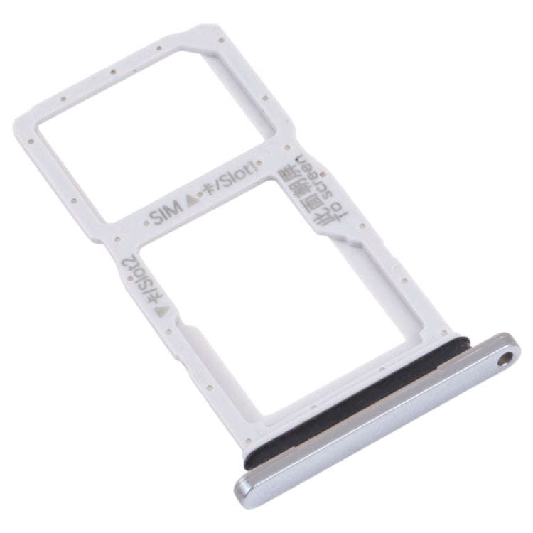 SIM Card Tray + SIM Card Tray / Micro SD Card Tray for Honor 9X (Silver)