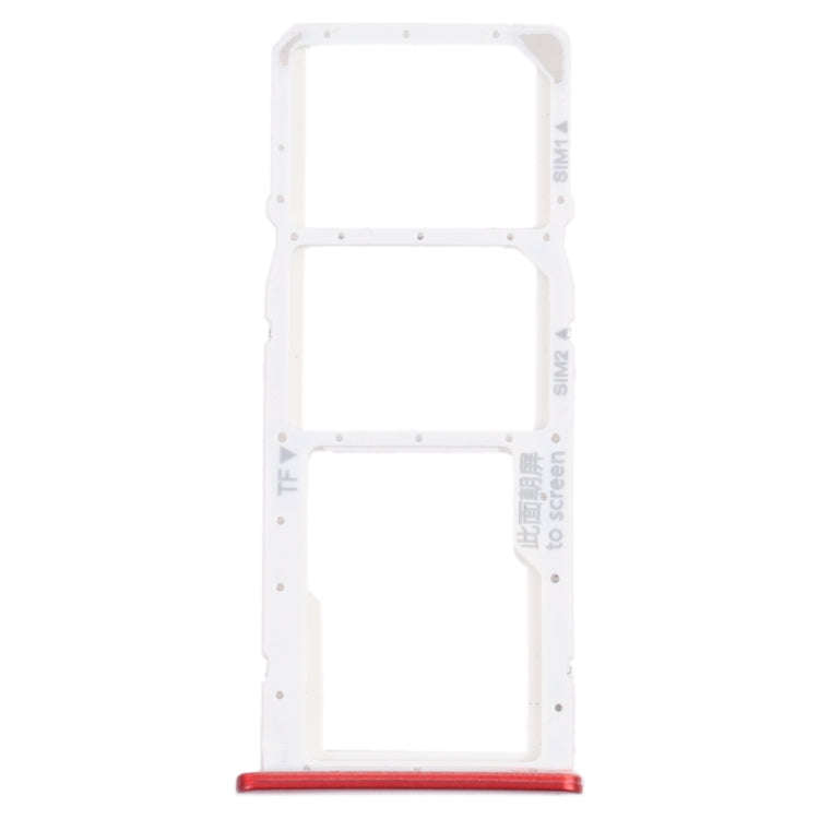 SIM Card Tray + SIM Card Tray + Micro SD Card Tray for Honor 7C (Red)