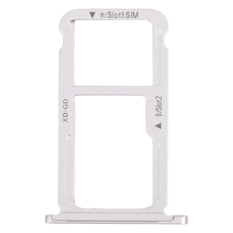 SIM Card Tray + SIM Card Tray / Micro SD Card Tray for Honor Mate 9 Lite (Silver)