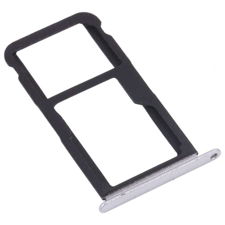 SIM Card Tray + SIM Card Tray / Micro SD Card Tray for Honor Play 6 (Silver)