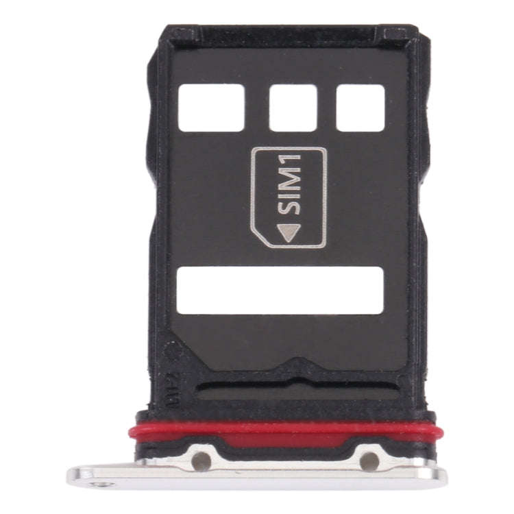 SIM Card Tray + NM Card Tray for Huawei P50 Pro (White)