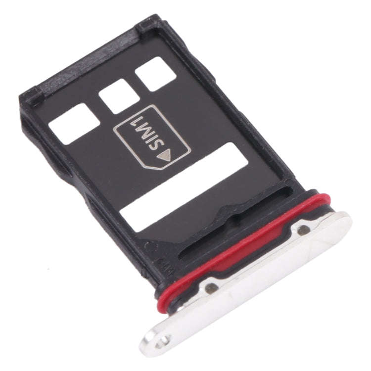SIM Card Tray + NM Card Tray for Huawei P50 Pro (White)