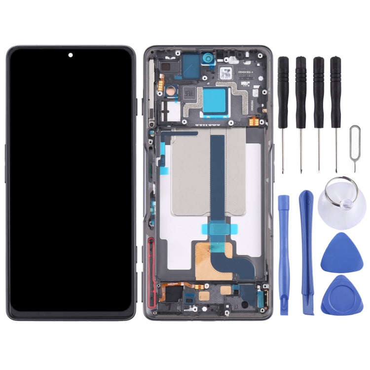 Original LCD Screen and Digitizer Full Assembly with Frame for Xiaomi Redmi K50 Gaming/Poco F4 GT...