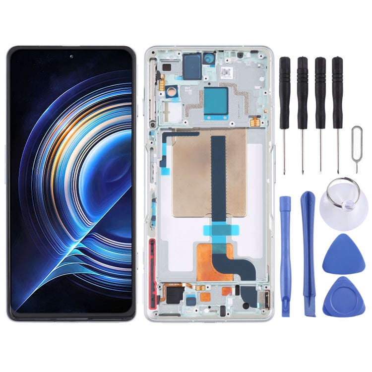 Original LCD Screen and Digitizer Full Assembly with Frame for Xiaomi Redmi K50 Gaming/Poco F4 GT...