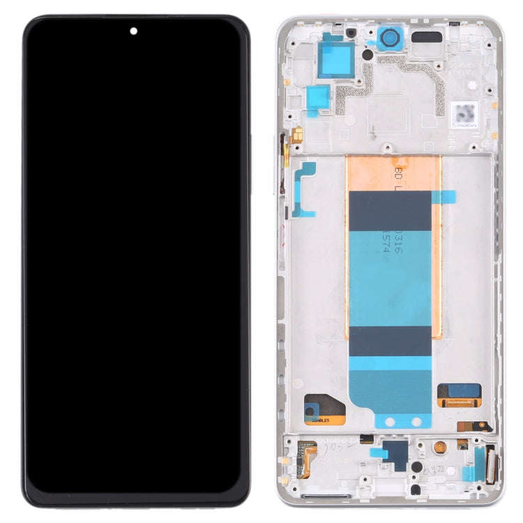 Original LCD Screen for Xiaomi Redmi K40S Digitizer Full Assembly with Frame(Silver)
