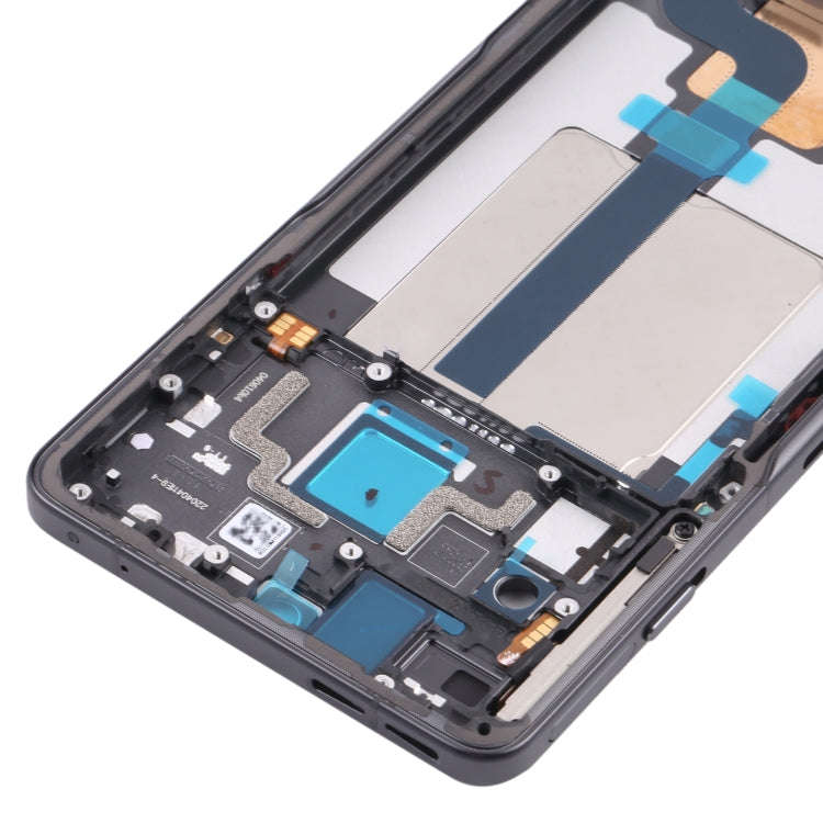 Front Housing LCD Frame Bezel Plate for Xiaomi Redmi K50 Gaming/Poco F4 GT(Black)