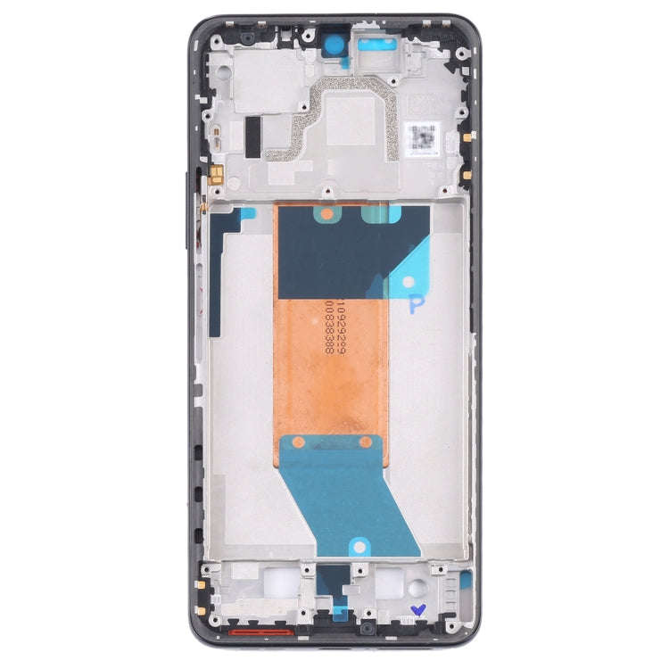 Front Housing LCD Frame Bezel Plate for Xiaomi Redmi K50 / Redmi K50 Pro(Black)