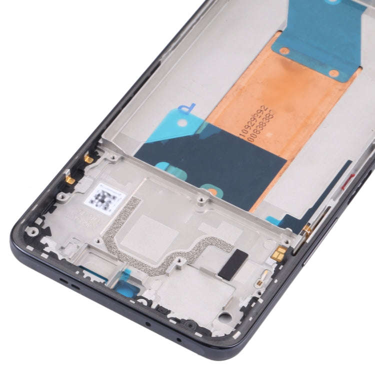 Front Housing LCD Frame Bezel Plate for Xiaomi Redmi K50 / Redmi K50 Pro(Black)