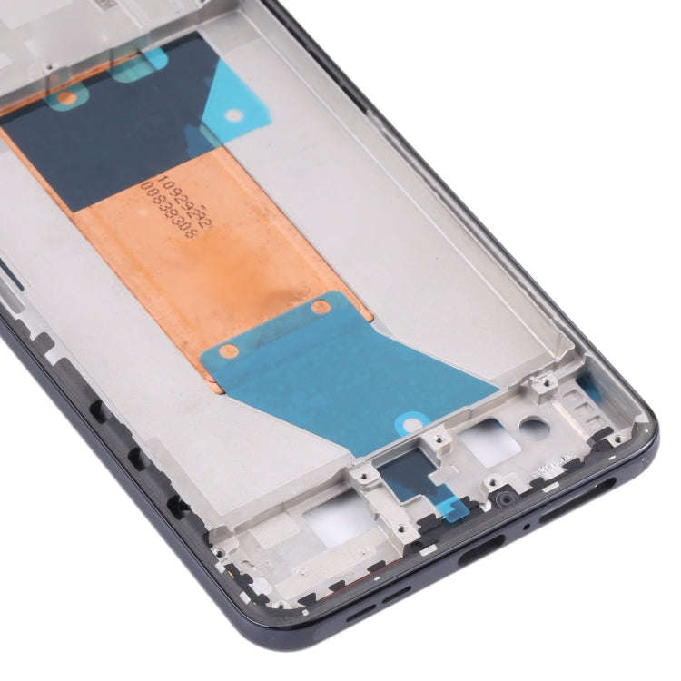 Front Housing LCD Frame Bezel Plate for Xiaomi Redmi K50 / Redmi K50 Pro(Black)