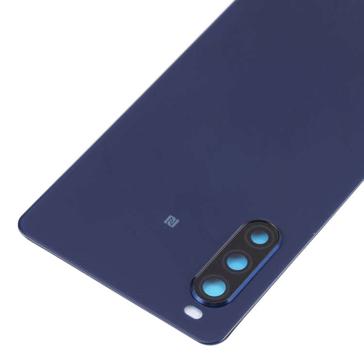 Original Battery Back Cover with Fingerprint for Sony Xperia 10 II(Blue)