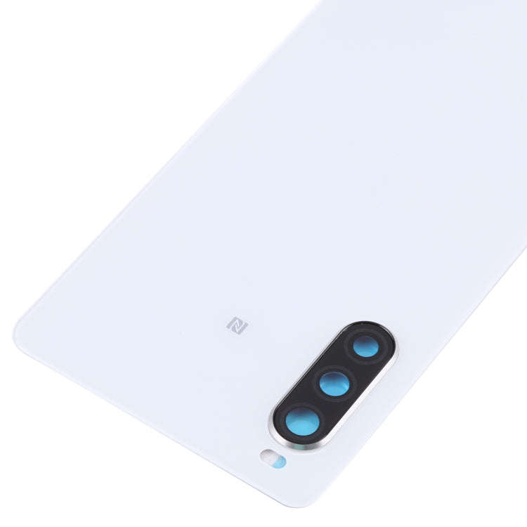 Original Battery Back Cover with Fingerprint for Sony Xperia 10 II(White)