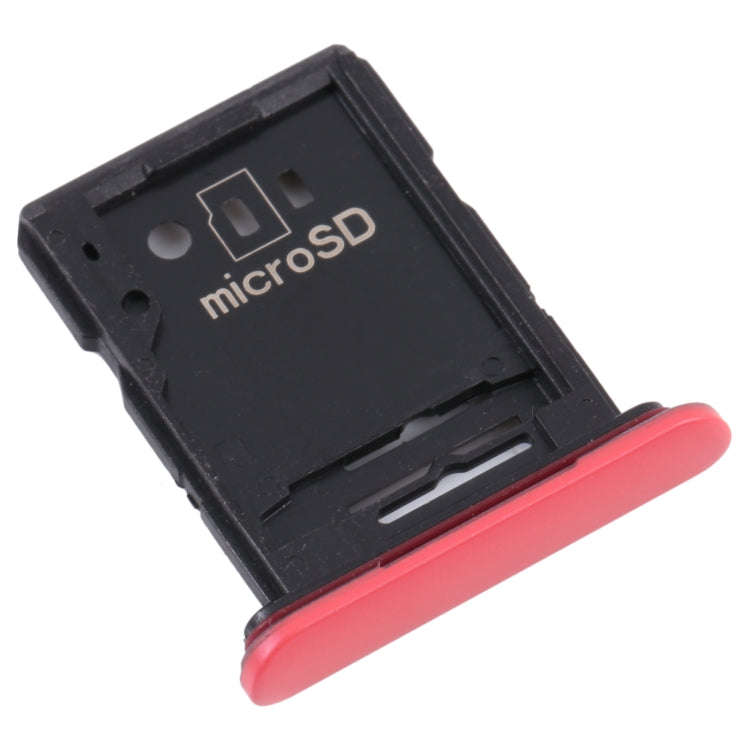 SIM Card Tray + Micro SD Card Tray for Sony Xperia 10 III (Red)