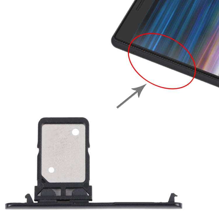 SIM Card Tray for Sony Xperia 10 Plus (Black)
