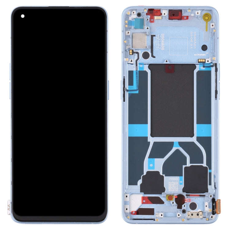Original LCD Screen For OPPO Reno6 5G PEQM00 CPH2251 Digitizer Full Assembly with Frame (Blue)