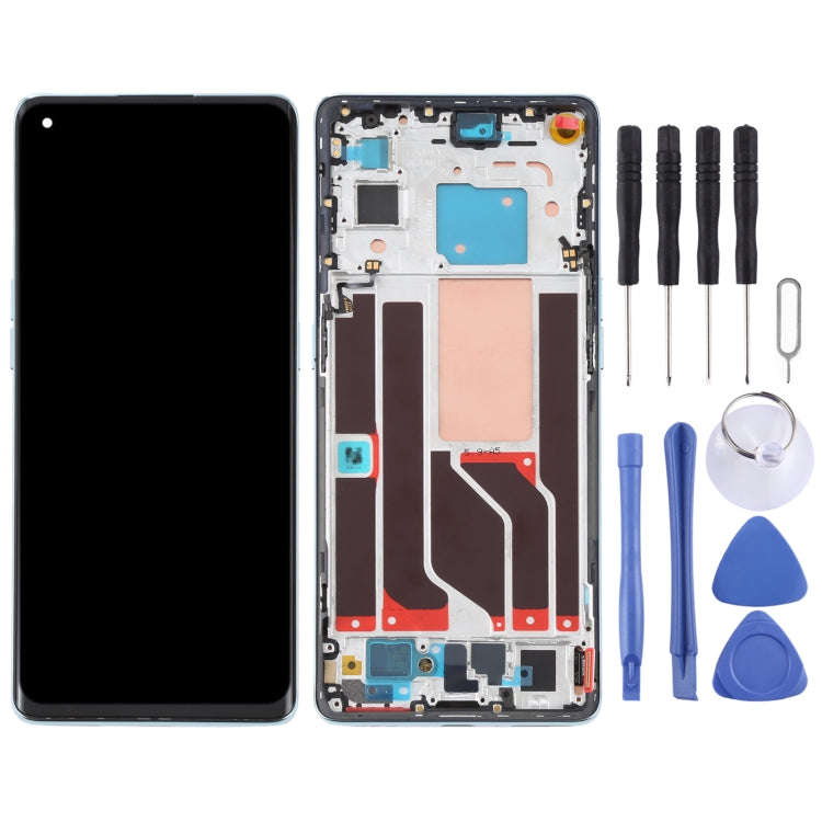 Original LCD Screen and Digitizer Full Assembly with Frame For OPPO Reno6 Pro 5G PEPM00 CPH2249(G...