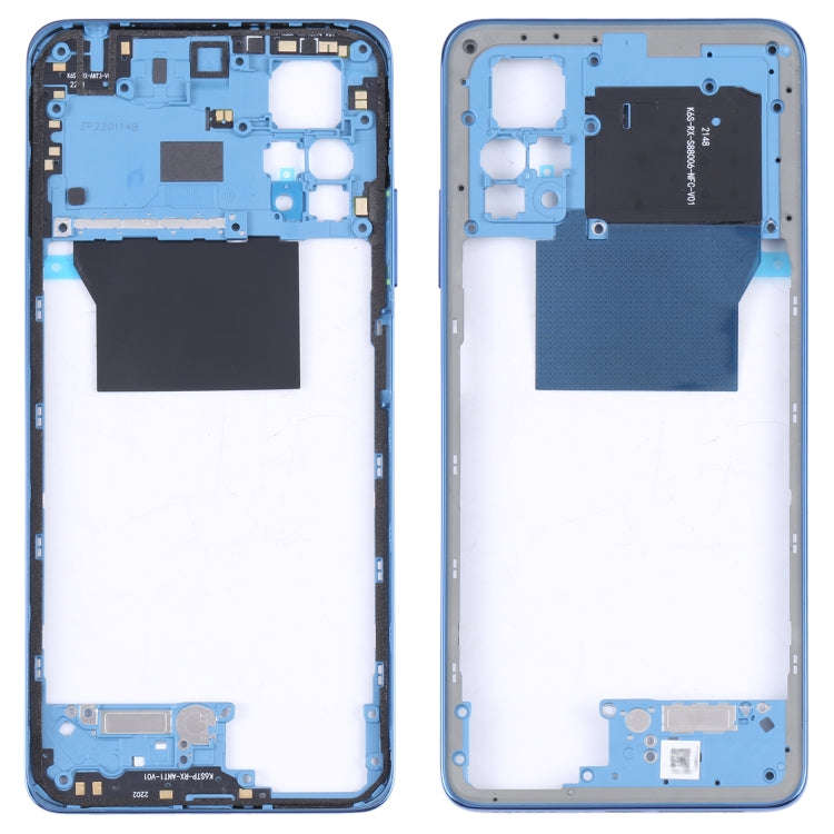Middle Frame Bezel Plate for Xiaomi Poco X4 Pro 5G/Redmi Note 11E Pro(Dark Blue)