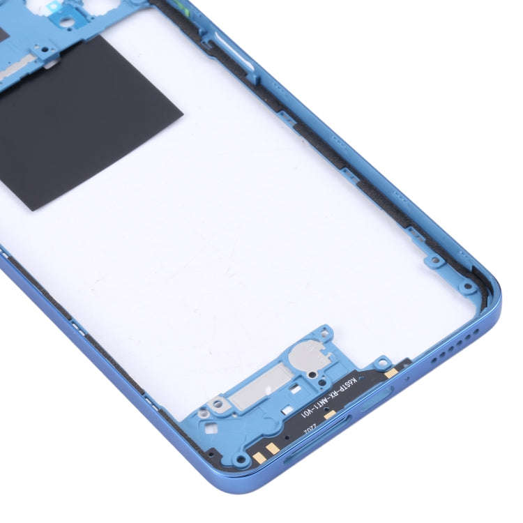 Middle Frame Bezel Plate for Xiaomi Poco X4 Pro 5G/Redmi Note 11E Pro(Dark Blue)