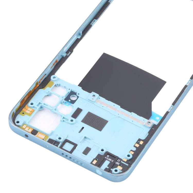Middle Frame Bezel Plate for Xiaomi Poco X4 Pro 5G/Redmi Note 11E Pro(Blue)