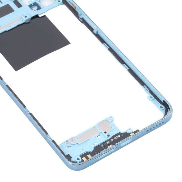 Middle Frame Bezel Plate for Xiaomi Poco X4 Pro 5G/Redmi Note 11E Pro(Blue)