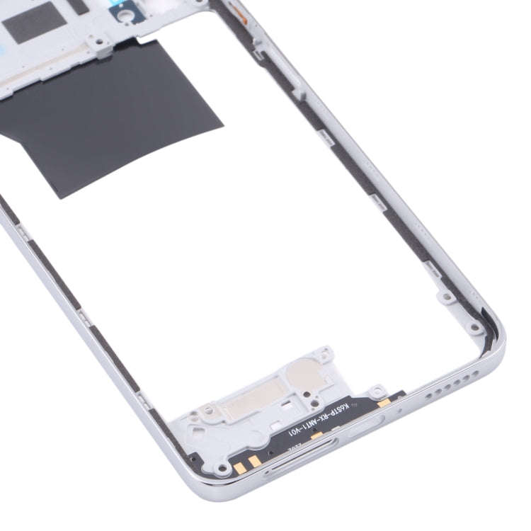 Middle Frame Bezel Plate for Xiaomi Poco X4 Pro 5G/Redmi Note 11E Pro(Silver)